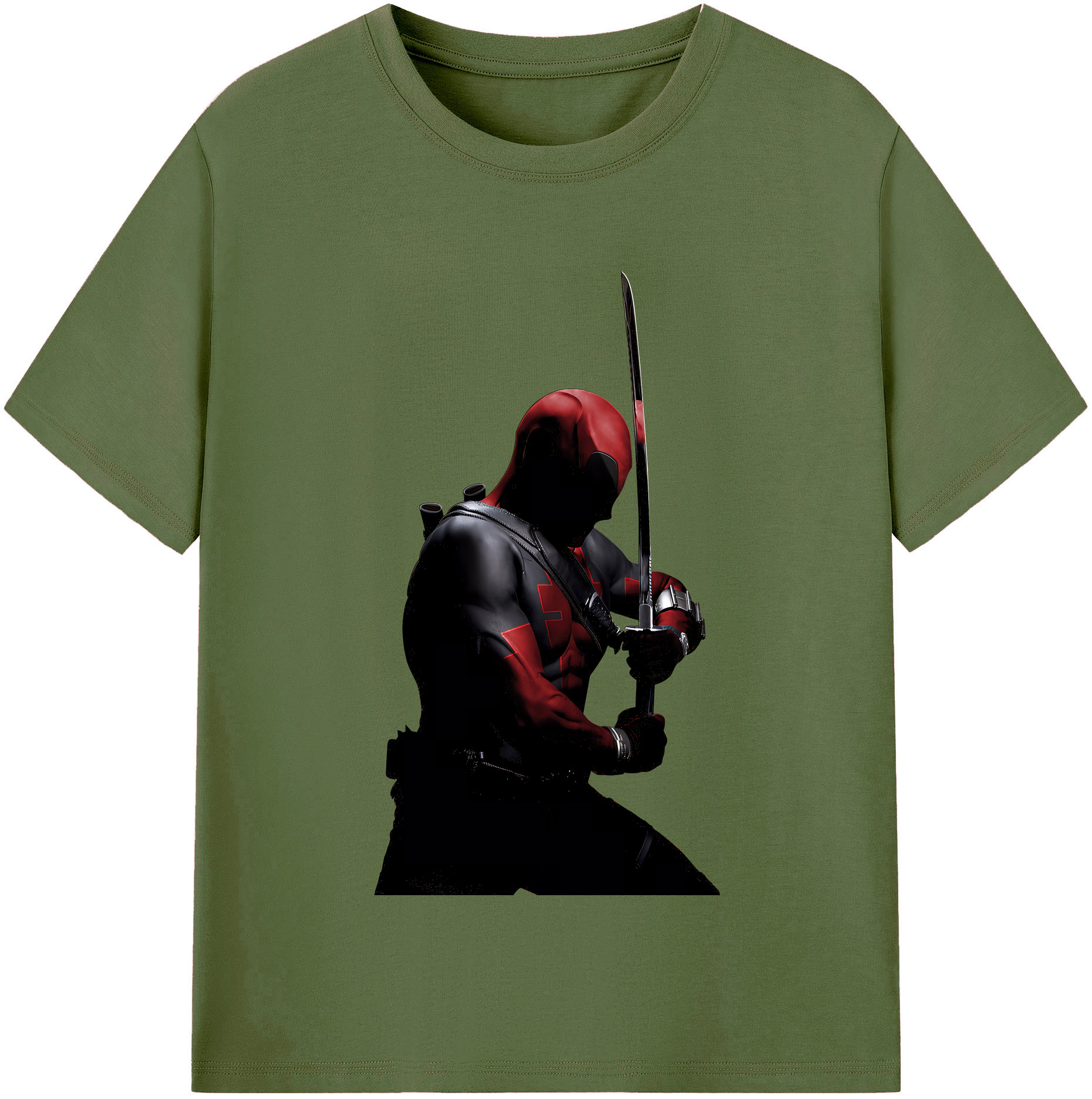 （画像用） Deadpool デッドプール 綿100％半袖Tシャツ（フロントプリント）